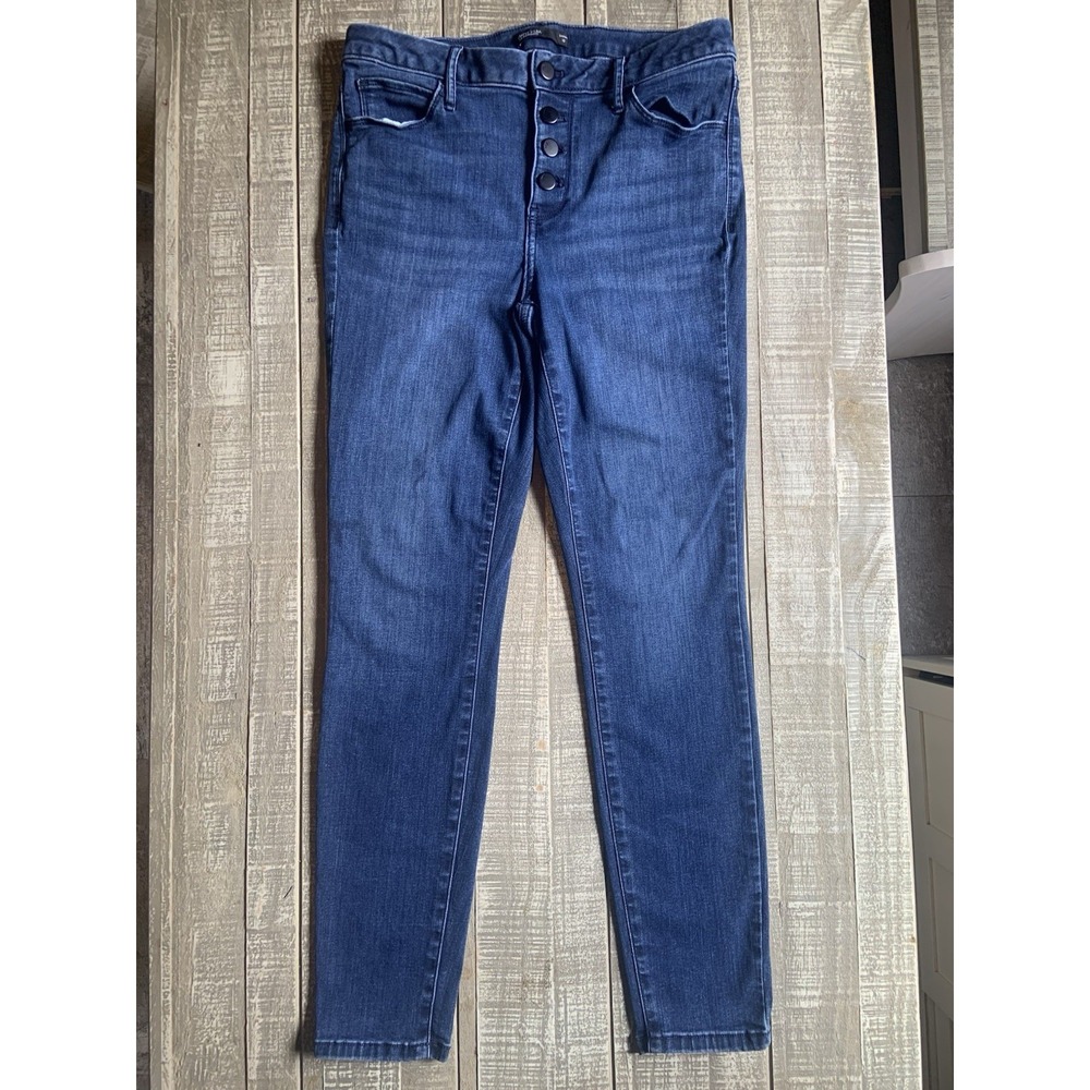 Simply Vera Jeans by Vera Wang Skinny Mid Rise Denim Pants‎ Women's Size 10